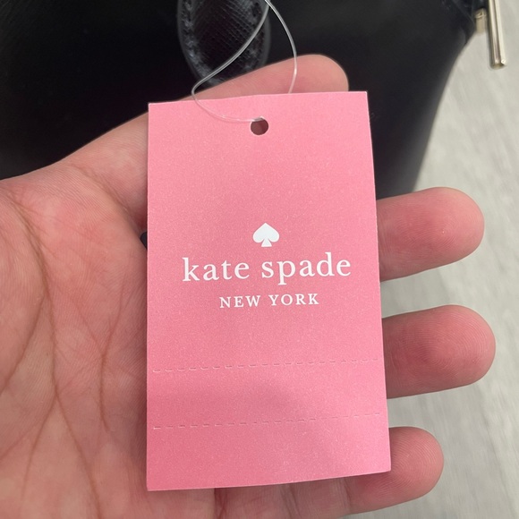 Black Leather Kate Spade Handbag